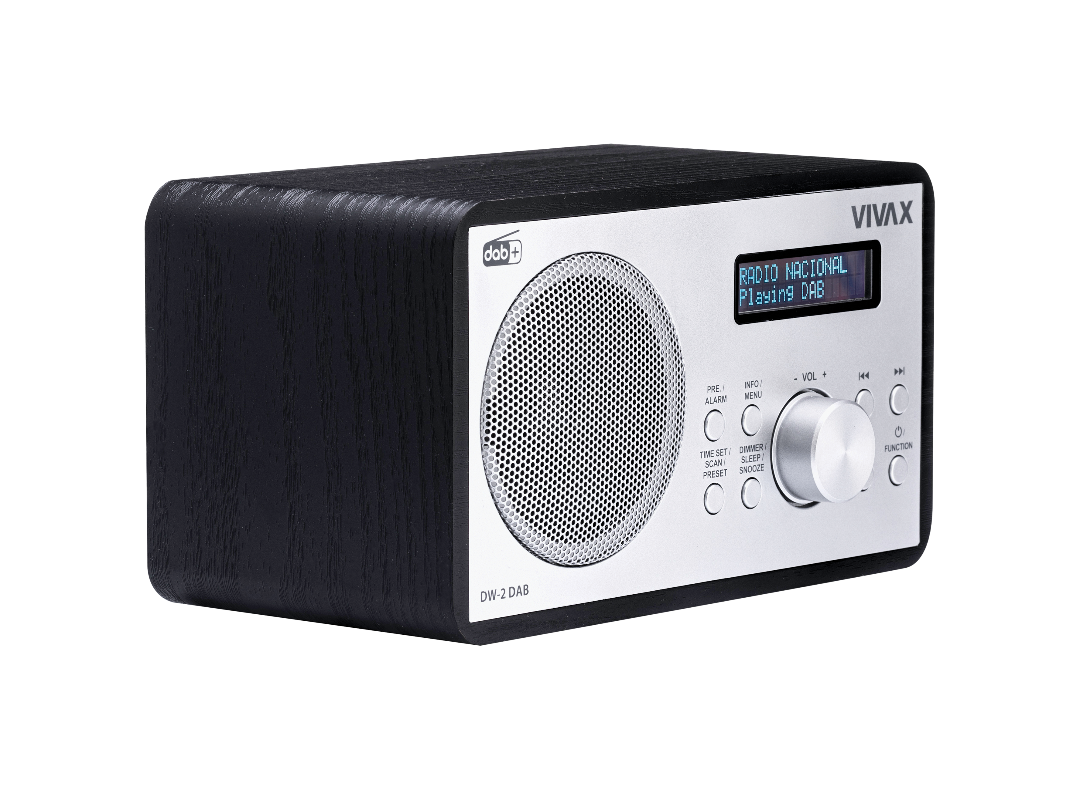 VIVAX - VIVAX FM DAB radio DW-2 DAB Black - VIVAX